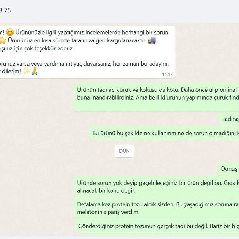 Bozuk Protein Tozu Ve İlgisiz Müşteri Hizmetleri