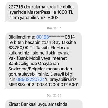 VakıfBank Taksitli Nakit Avans Sorunu