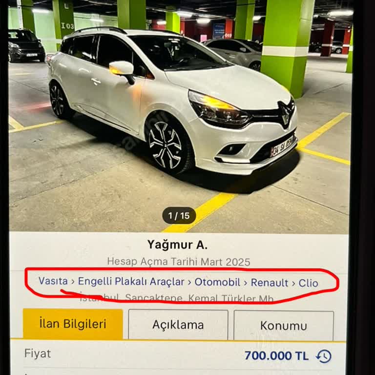 Yanlış Kategoriye Yüklenen İlan Sorunu