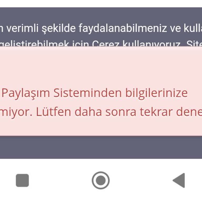 Passolig Uygulamasında Kimlik Bilgileri Hatası