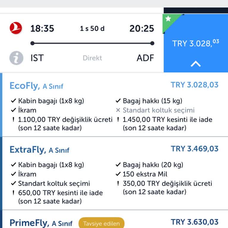 Bilet Fiyatında Ani Düşüş Şoku