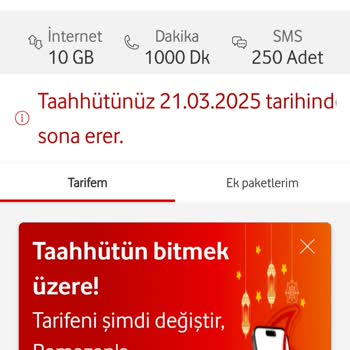 Vodafone'un Faturalı Tarifelerdeki Adaletsiz Fiyat Politikası
