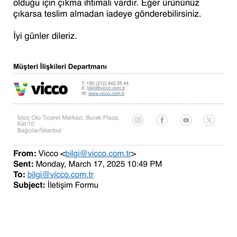 İptal Edilemeyen Sipariş Ve Kaba Hizmet