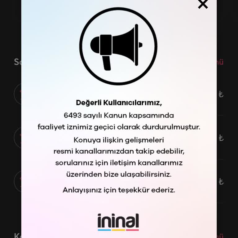 İninal Kartta Kalan Para Ve Hizmet Kesintisi Sorunu