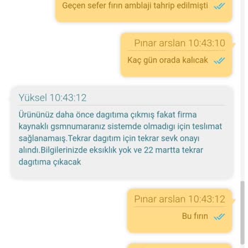 Horoz Lojistik İle Fırın Teslimatında Yaşanan Sorunlar