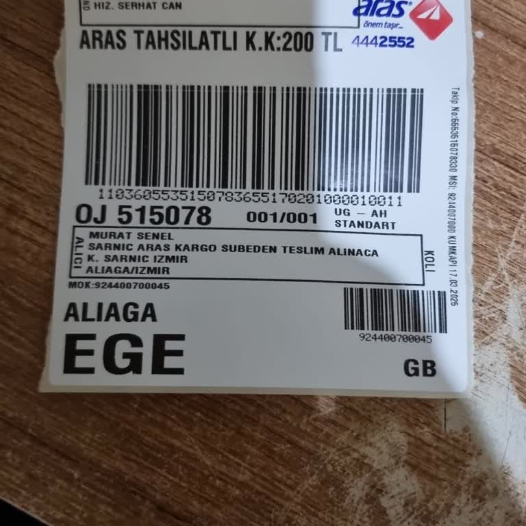 Aras Kargo'nun Yanlış Şube Teslimatı Sorunu