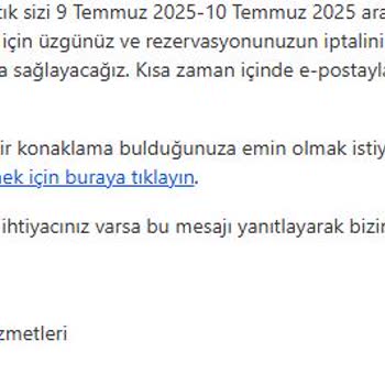 Booking.com İade Sürecinde Müşteriyi Mağdur Ediyor
