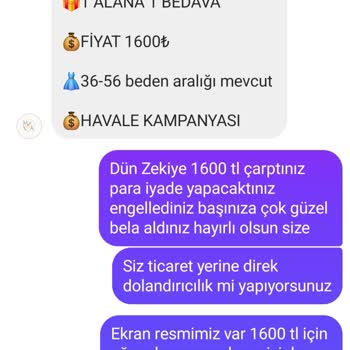Sipariş Verildi Para Gönderildi Ürün Yok