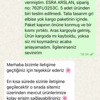 Eksik Ve Kalitesiz Ürünler İçin İade Sorunu