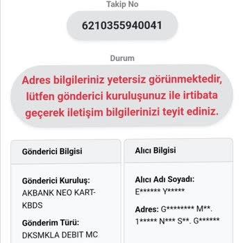 Kuryenet Kartımı Teslim Etmiyor, Adres Doğru Ama Ulaşamıyoruz