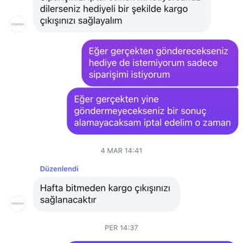 Siparişlerin Sürekli Ertelenmesi Ve İptal Edilmemesi