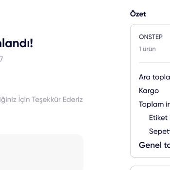 Onstep'ten İade Edilmeyen Para İçin Harekete Geçiyorum