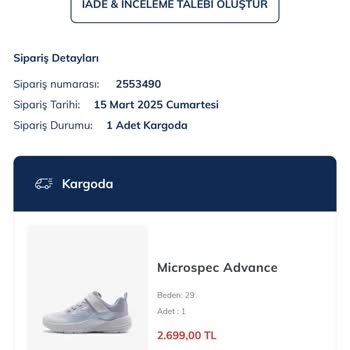 Skechers Kontrol Edilmeden Gönderilen Defolu Ürün!