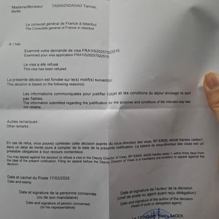 Fransa Vizesi İçin Haksız Red Ve İtiraz Sürecinde Desteksizlik