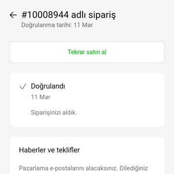 Sipariş Çıkışı Ve İptal Sorunu