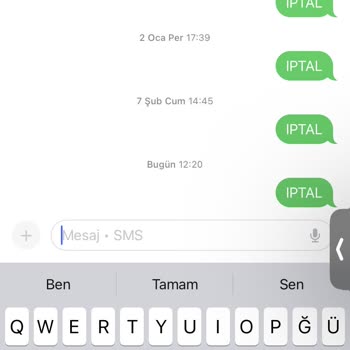 Vodafone Mesaj İptali Sorunu