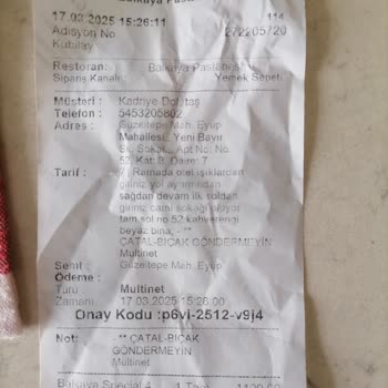 Eksik Gönderilen Pasta Ve Çözüm Süreci Sorunu