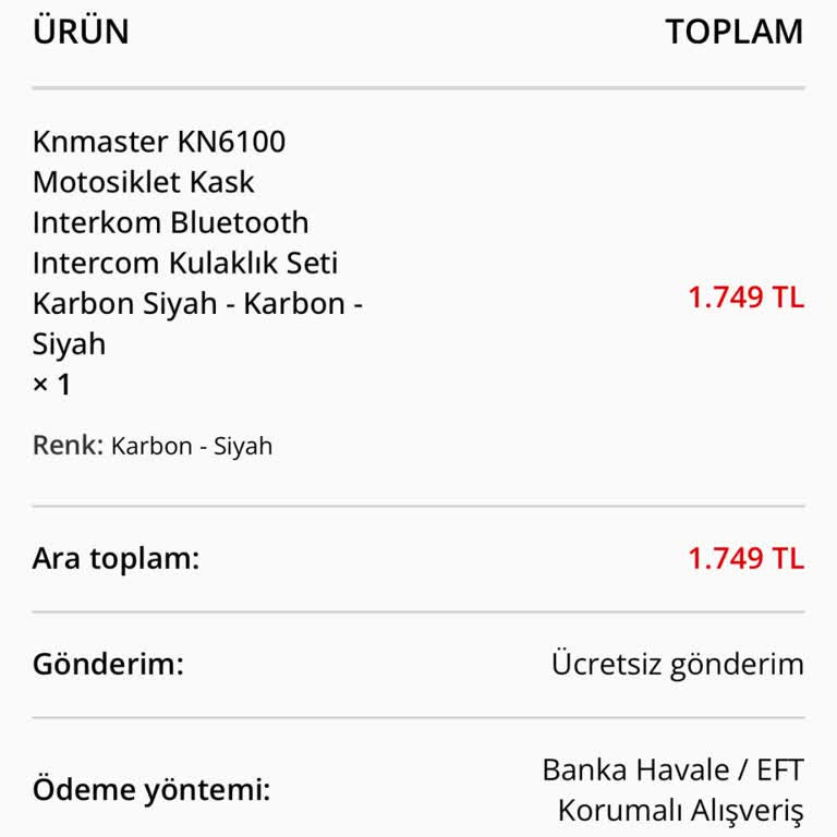 EFT İle Ödenen Ürünlerin Gönderilmemesi Sorunu