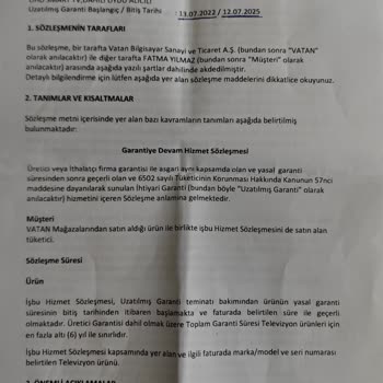 Sigorta Kapsamında Olmayan Tamir Ücreti Sorunu