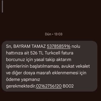 Yanlış Mesaj Gönderimi İle Rahatsız Ediliyorum