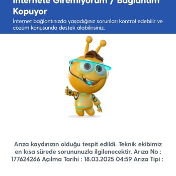 Sürekli Bağlantı Kopmaları Ve Çözüm Üretemeyen Servis