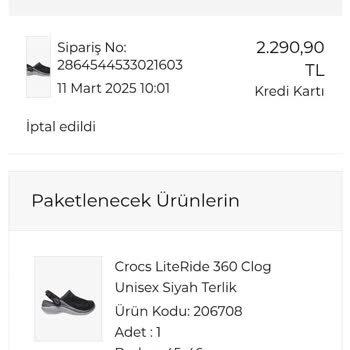 Sipariş İptali Ve Bilgilendirme Eksikliğiyle Hayal Kırıklığı