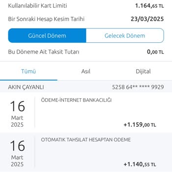 Kredi Kartı İşlemleri Ve Aidat Sorunu