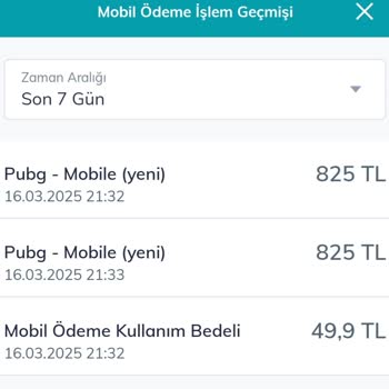 Unauthorized PUBG Charges on My Phone – ₺1650 Deducted Without Consent