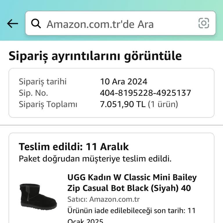 Amazon'dan Alınan Botun Kalite Sorunu