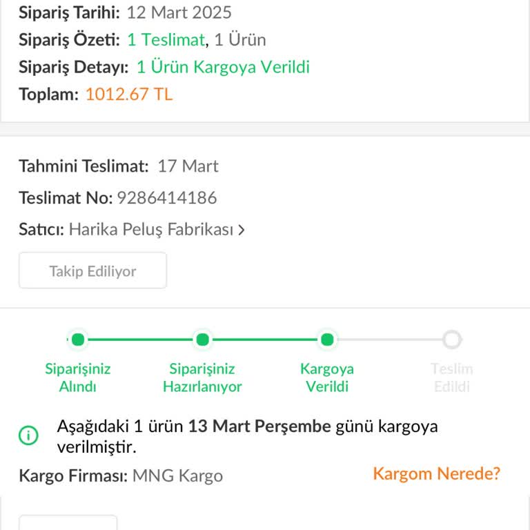 Kargo Teslimatında Derik'e Ulaşmayan Hizmet