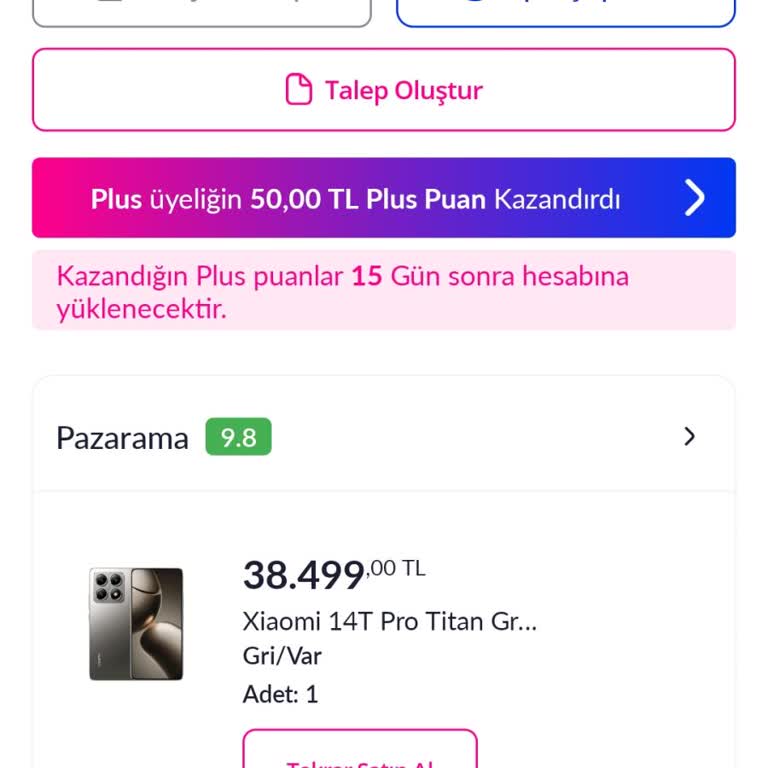 Pazarama'dan Üçüncü Kez Mağduriyet: Sipariş Gönderilmiyor, Para İadesi Yapılmıyor!