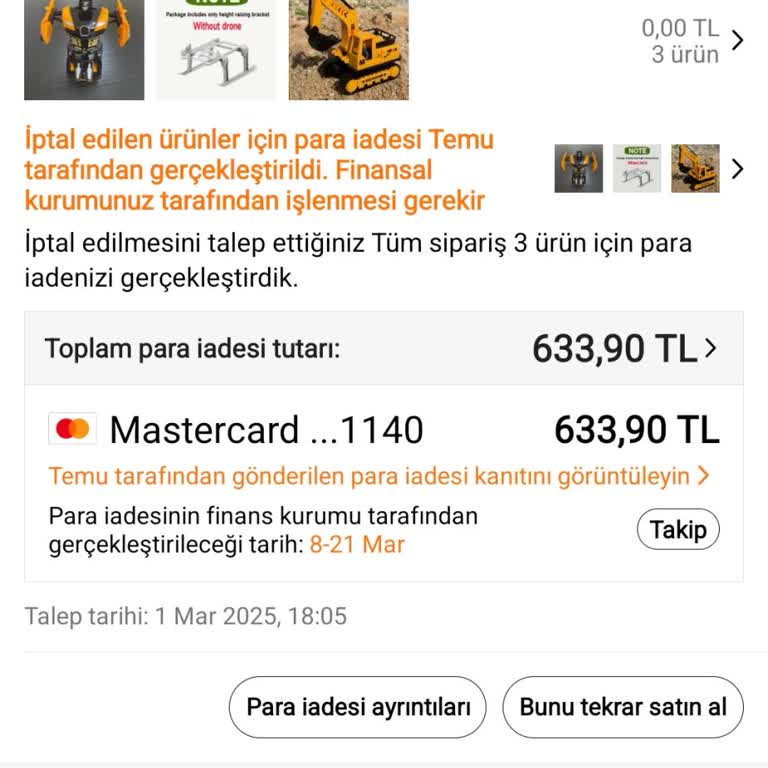 İade Sürecinde Yaşanan Sorun Ve Temu Uygulaması Hakkında Uyarı