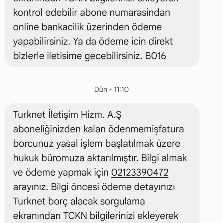 TurkNet Abonelik İptali Sonrası Borç Ödeme Çıkmazı
