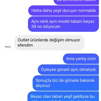 Yanlış Ürün Rengi Ve Değişim Sorunu