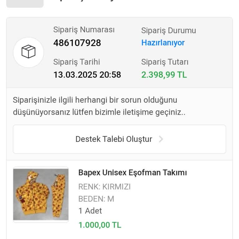 Kargoya Verilmeyen Ürünler Ve Yanıtsız Başvurular