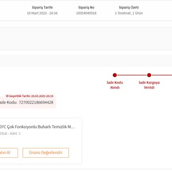 Buharlı Temizlik Makinesi Koku Sorunu Ve İade Problemi