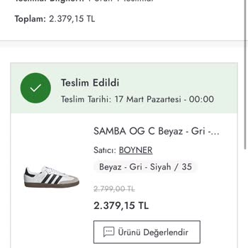 Boyner'den Aldığım Ayakkabıda Boyut Ve Kalite Sorunu