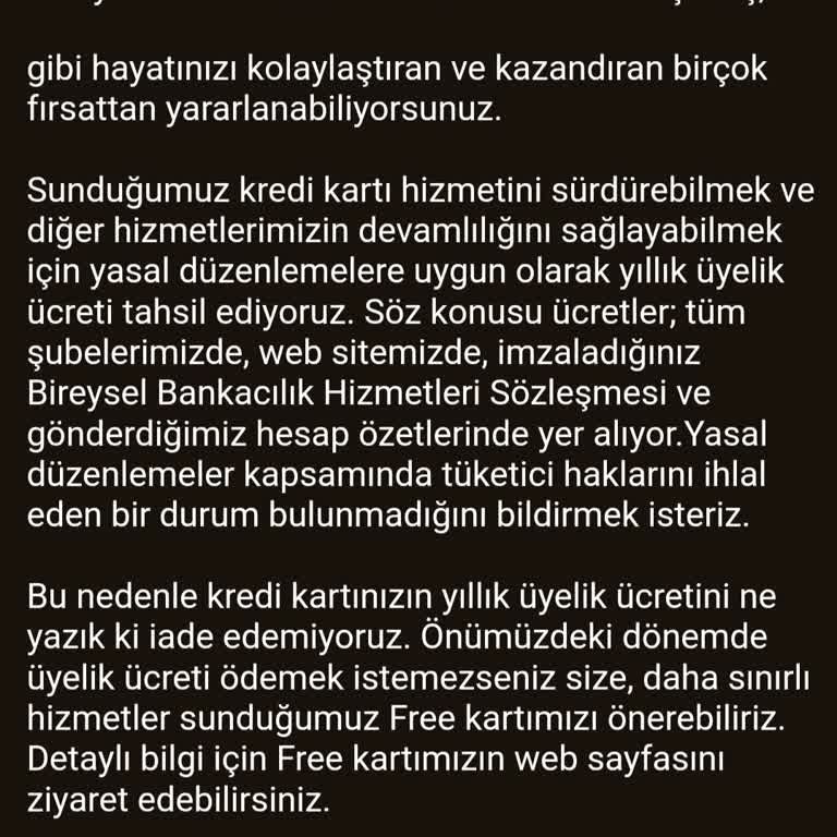 Akbank Yıllık Üyelik Ücreti İadesi Sorunu