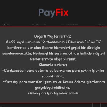 Payfix Para Çekim Sorunu: Müşteri Hizmetlerine Ulaşılamıyor