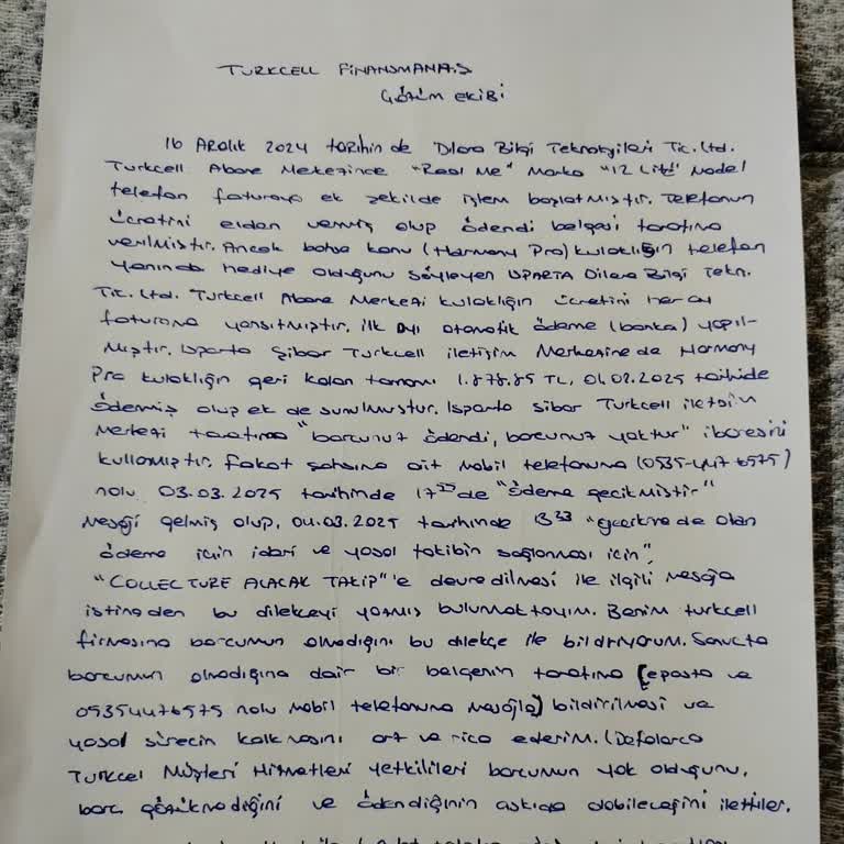 Turkcell Ödeme Sorunu: Çözüm Bekleyen Müşteri