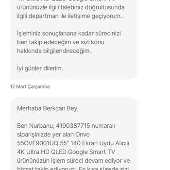 Hasarlı TV Ve İade Sürecinde Yaşanan Sorunlar