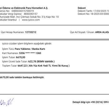 İyzico'dan İade Sorunu Ve Destek Cevapsızlığı