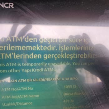Yapı Kredi ATM'si Sürekli Arızalı: Acil Çözüm Bekliyorum