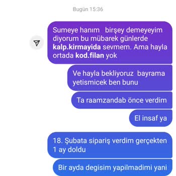 Sipariş Mağduriyeti Ve İletişim Sorunları