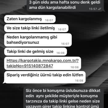Kargolama Sorunu Ve Müşteri Hizmetleri Üslubu
