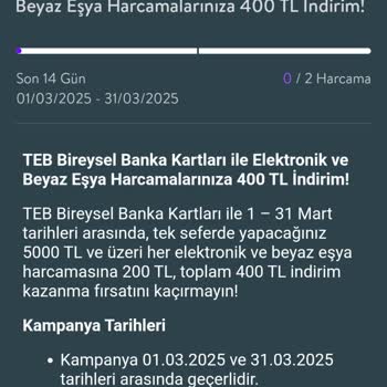 TEB Kampanyasında İndirim Sorunu
