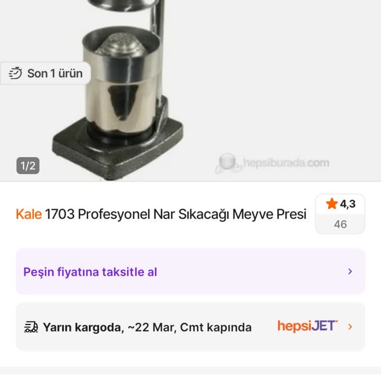 Deforme Olan Nar Sıkacağı İle Mağduriyet