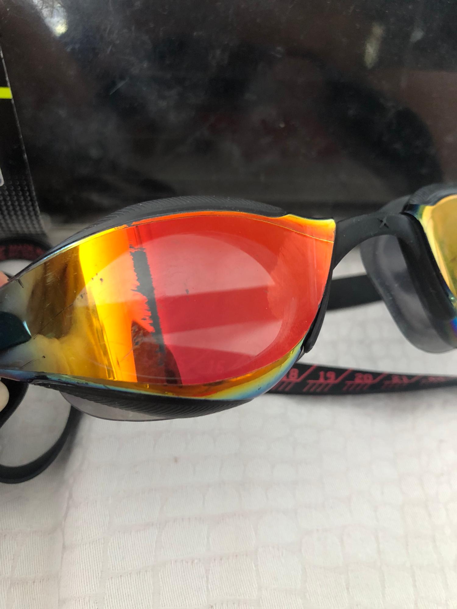 swim goggles damaged lens gasket cracks