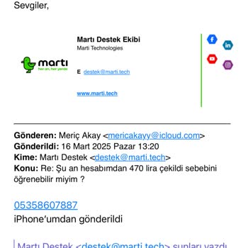 Martı Scooter Kullanımında Hatalı Uygulama Ve Haksız Ücretlendirme