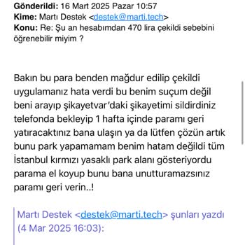 Martı Scooter Kullanımında Hatalı Uygulama Ve Haksız Ücretlendirme